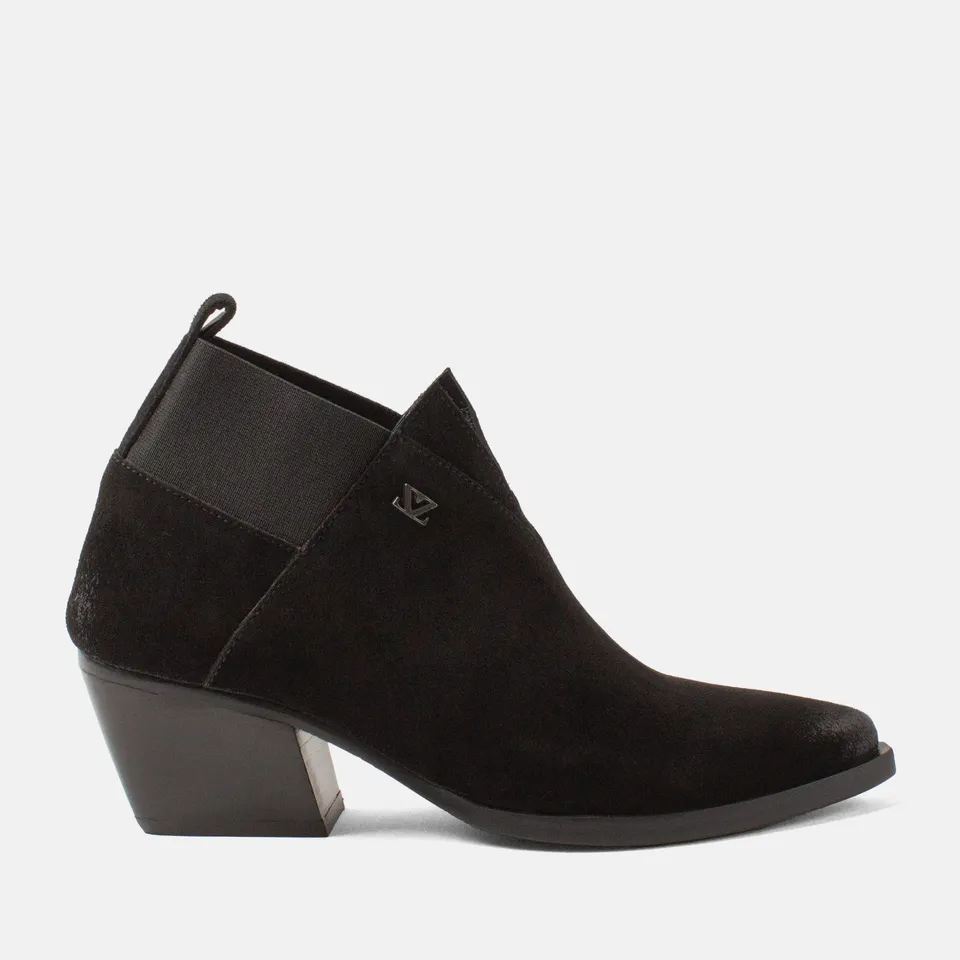 lazamani-britt-damen-wildleder-stiefeletten-black image 1