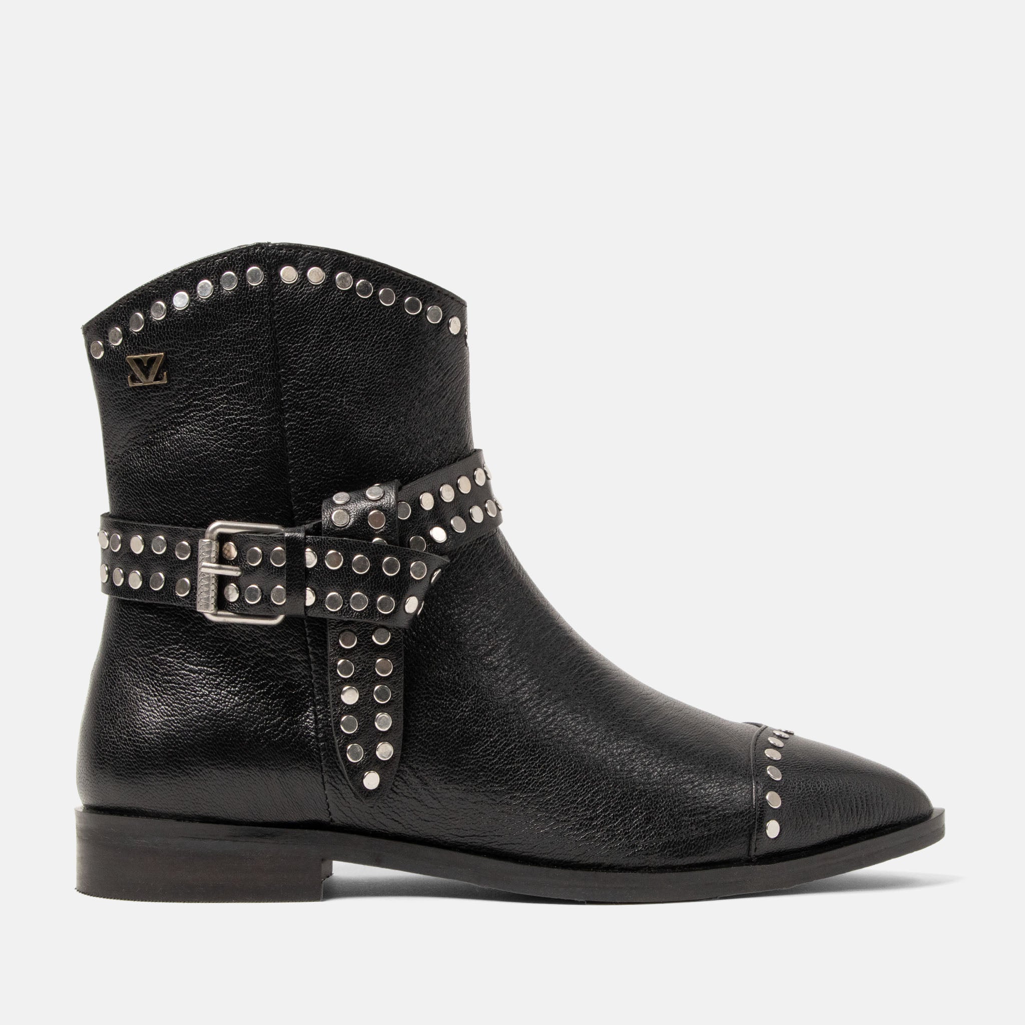 lazamani-zora-damen-leder-stiefeletten-black image 1