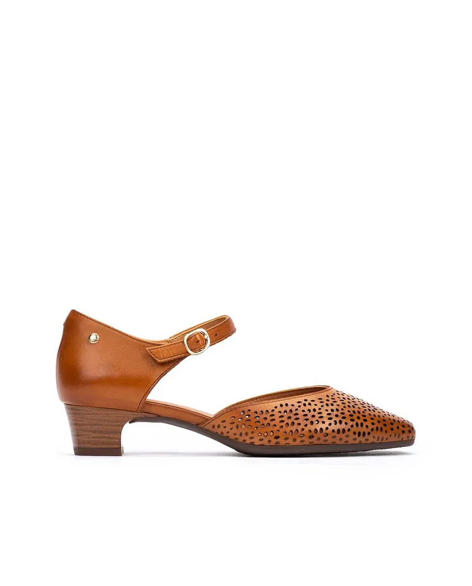 pikolinos-manises-damen-absatzschuhe-aus-leder-lederspitze-perforiert-3-5-cm-abs image 1