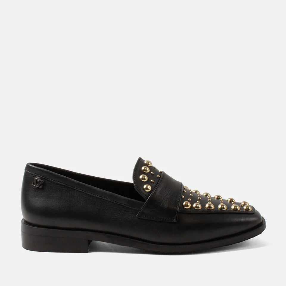 lazamani-benthe-damen-leder-loafer-black image 1