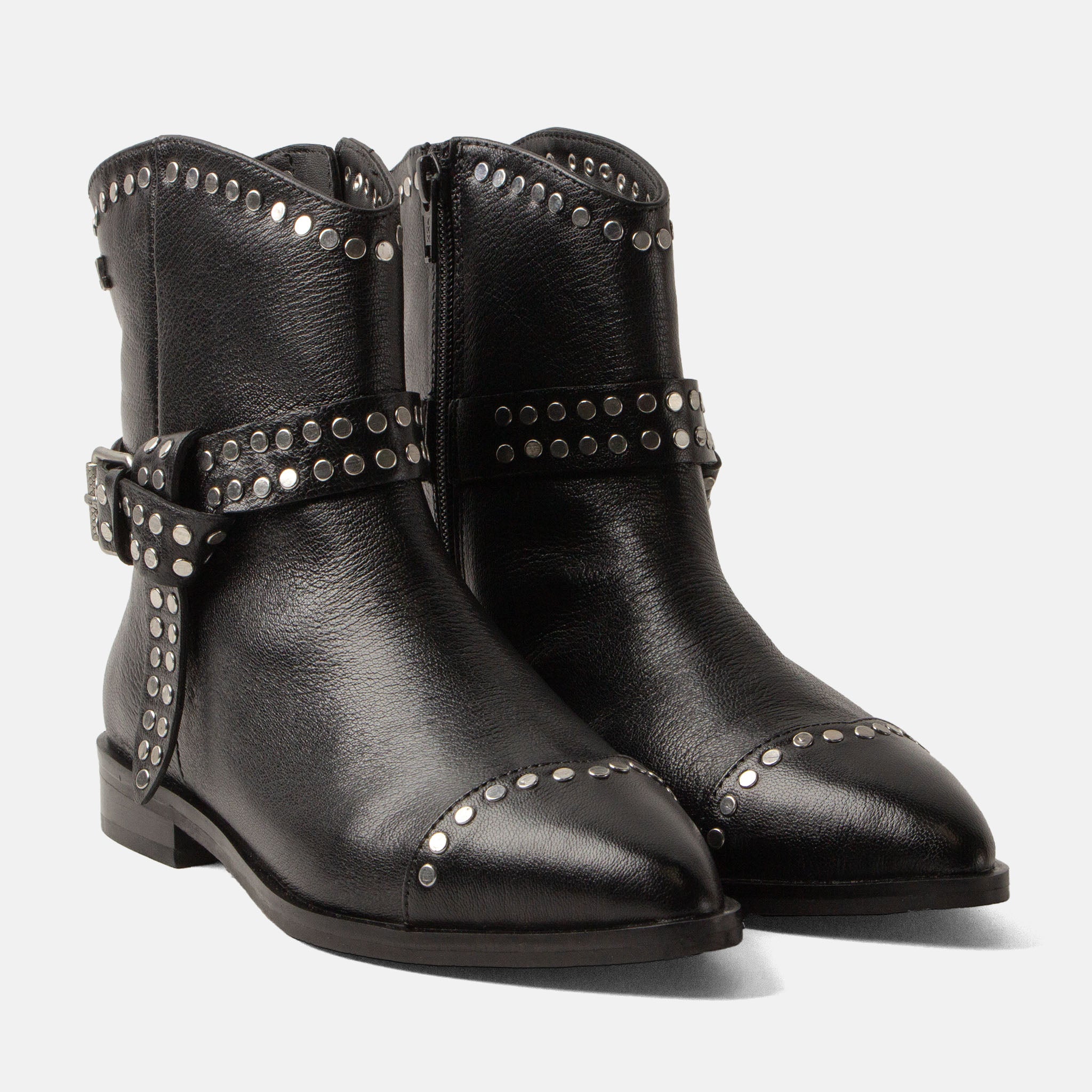 lazamani-zora-damen-leder-stiefeletten-black image 3