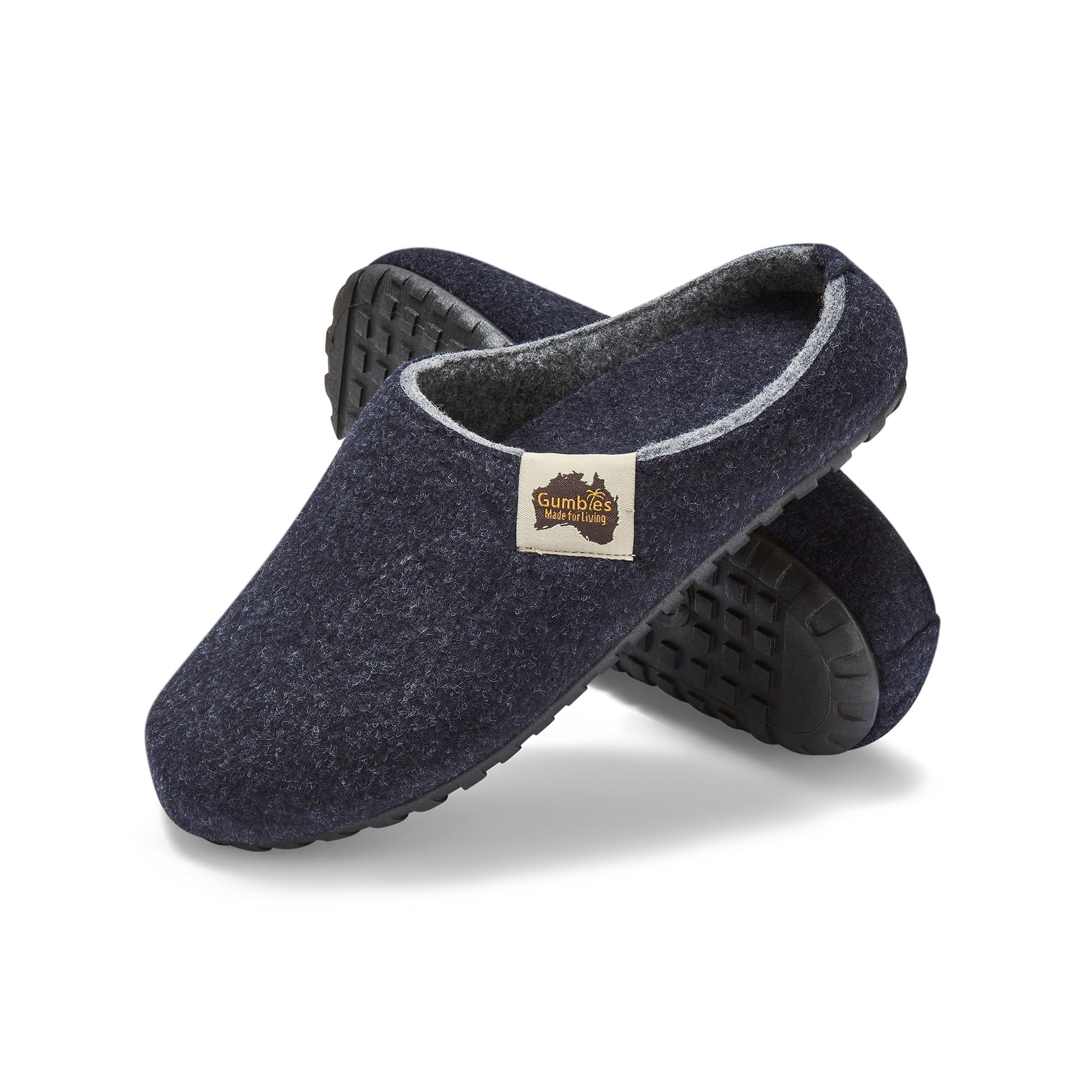 gumbies-hausschuhe-filz-navy-grey-gr-43-recycelt image 1