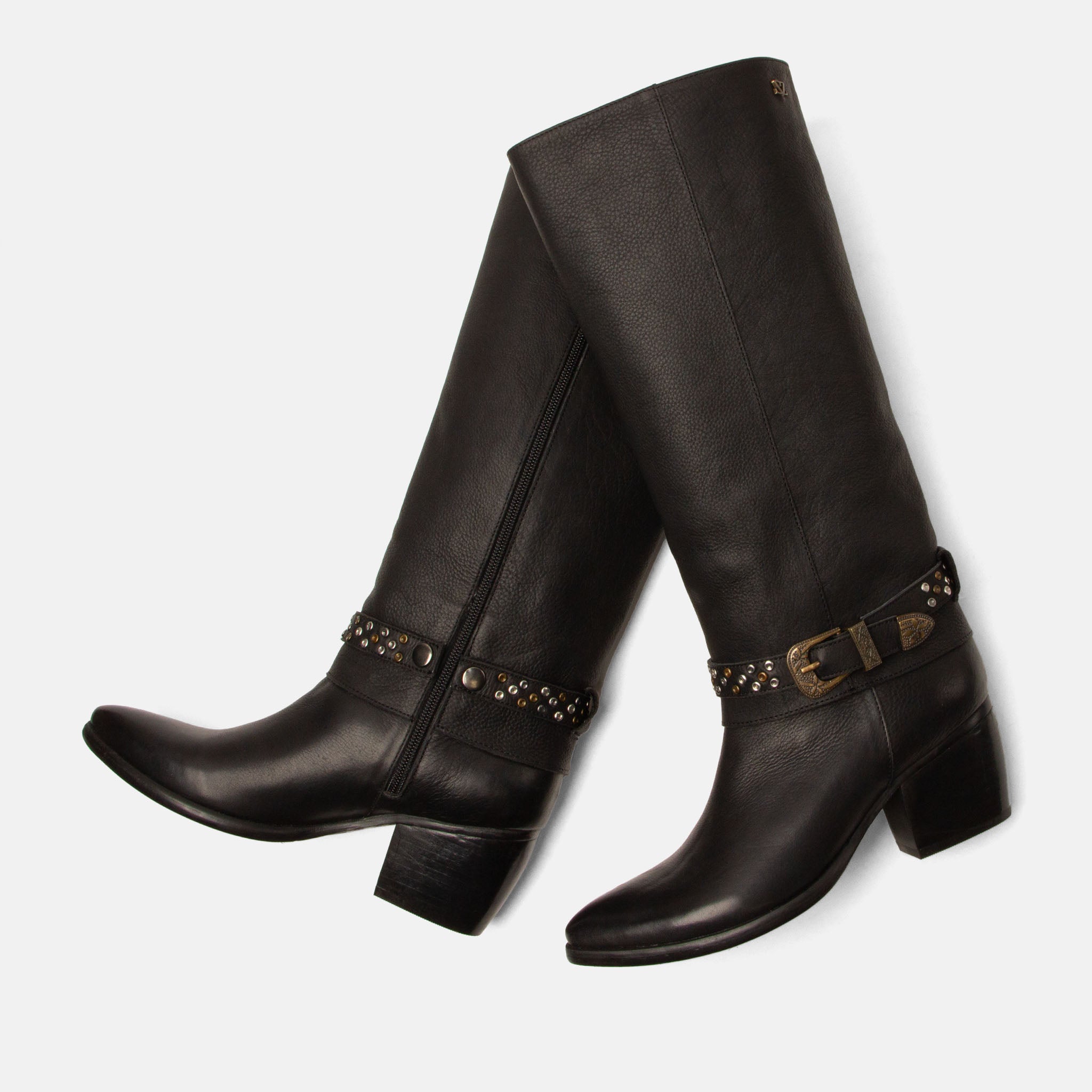 lazamani-jet-damen-leder-stiefel-black image 5
