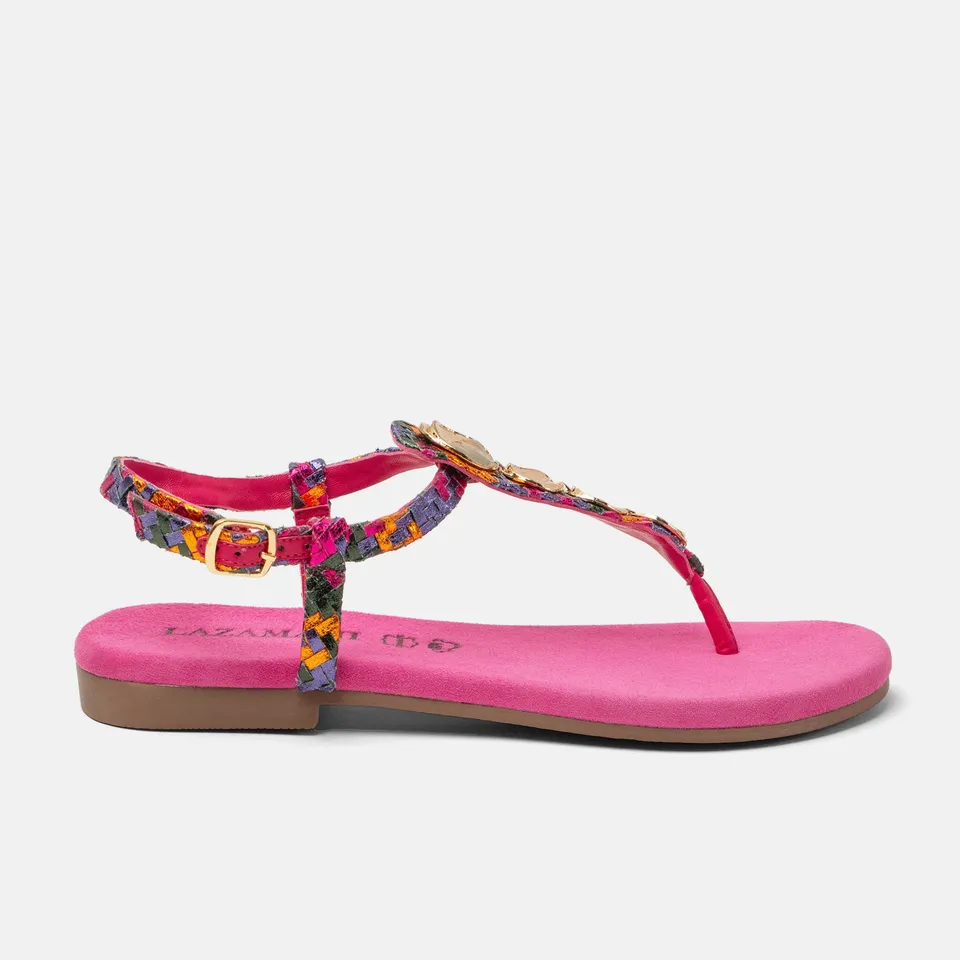 lazamani-lynn-damen-leder-sandalen-fuxia image 1
