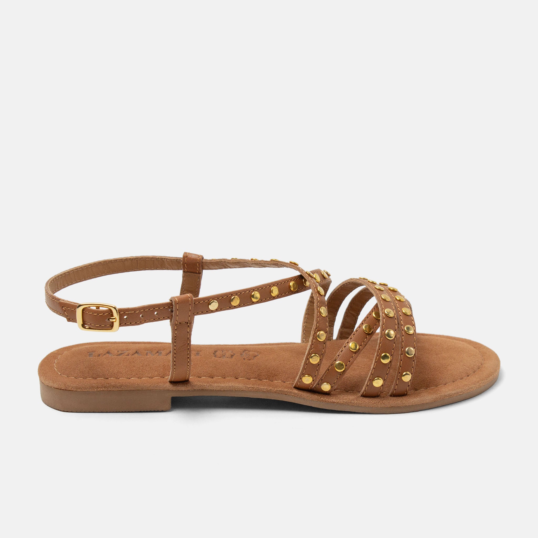 lazamani-tova-damen-leder-sandalen-tan image 1
