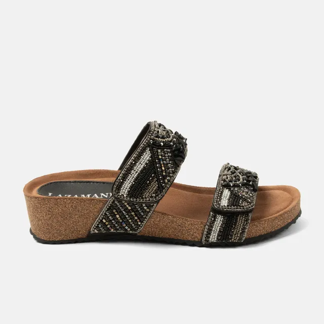 lazamani-sol-damen-leder-pantoletten-black image 1
