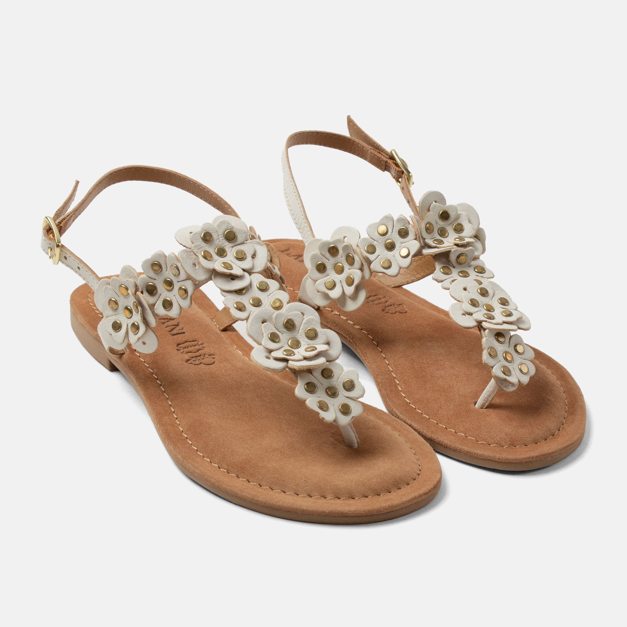 lazamani-pippa-damen-leder-sandalen-wei image 3