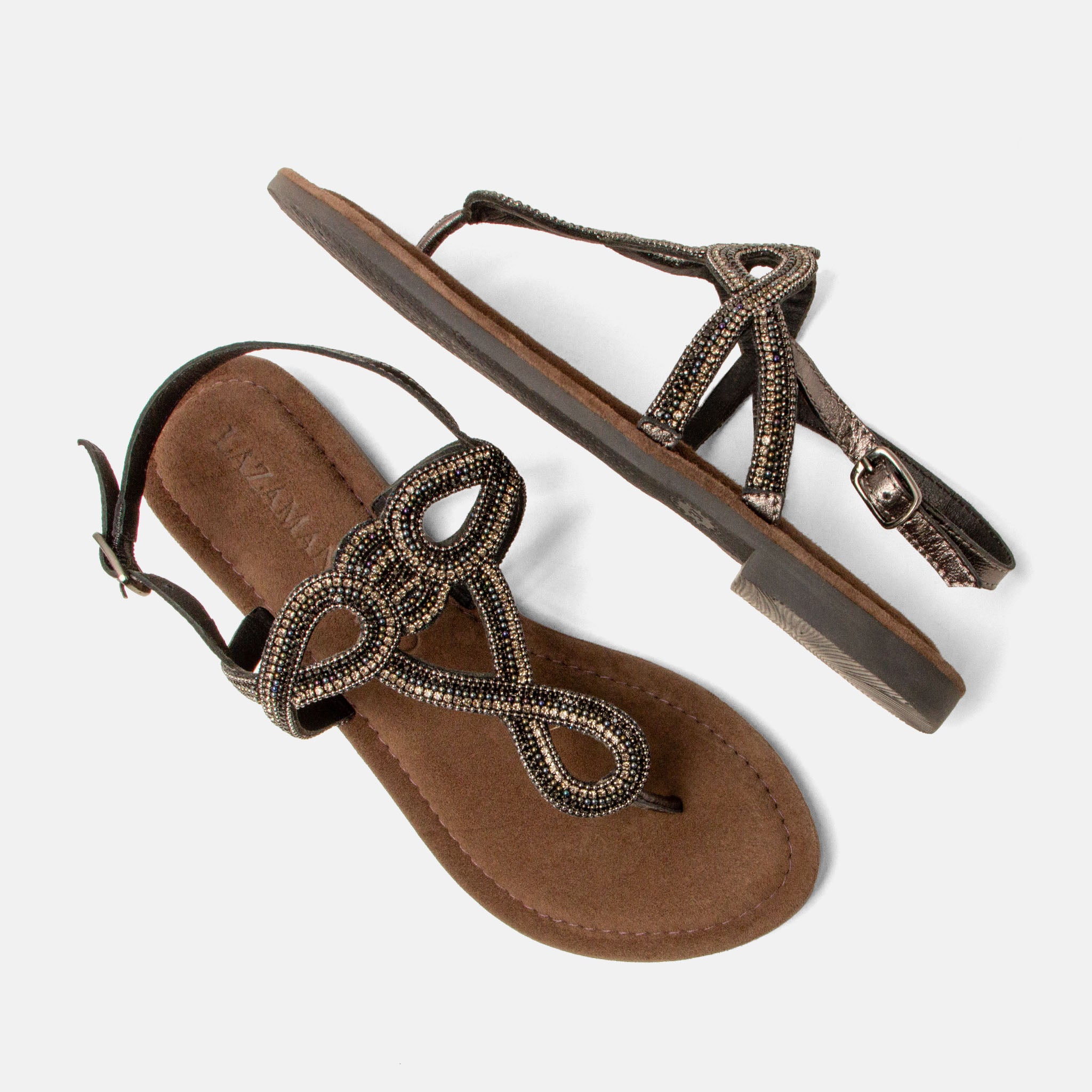 lazamani-luus-damen-leder-sandalen-pewter image 4