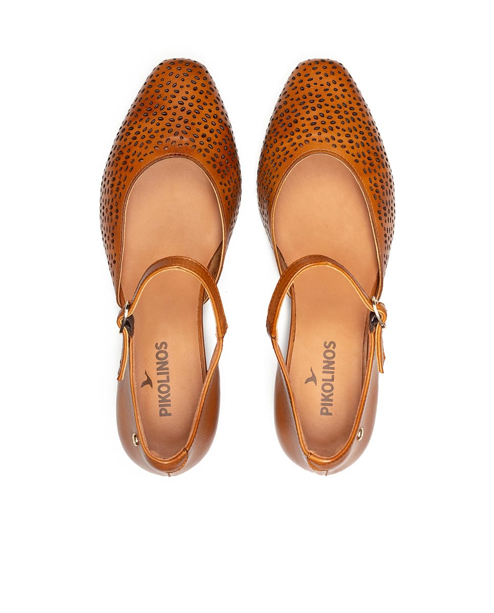 pikolinos-manises-damen-absatzschuhe-aus-leder-lederspitze-perforiert-3-5-cm-abs image 5