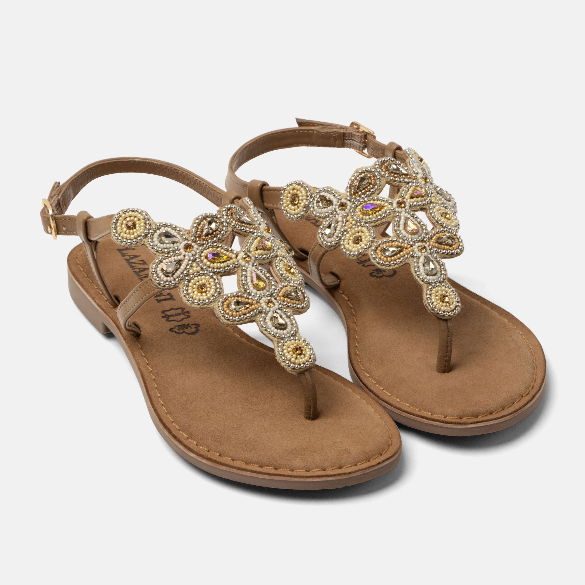 lazamani-dante-damen-leder-sandalen-beige image 3