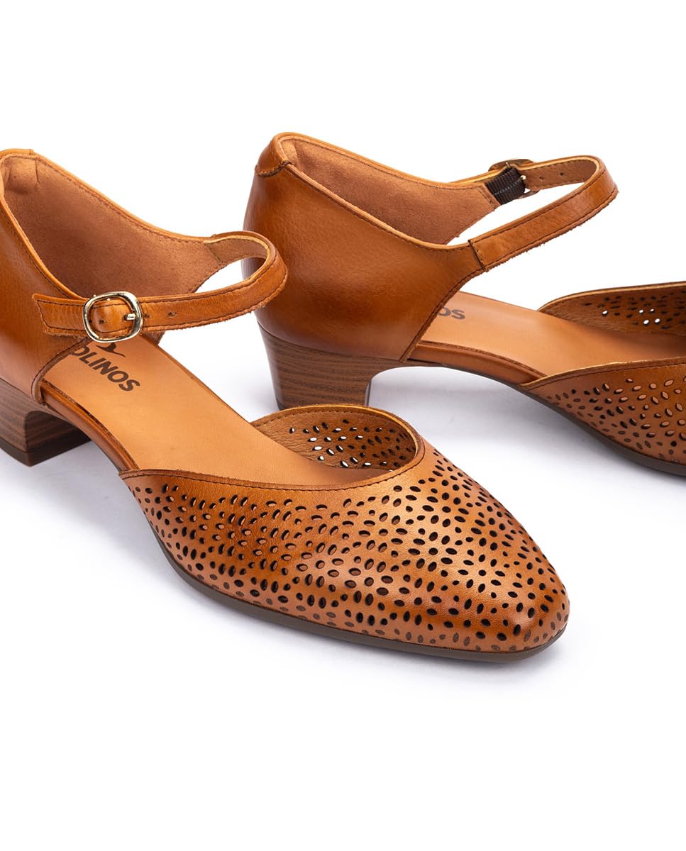 pikolinos-manises-damen-absatzschuhe-aus-leder-lederspitze-perforiert-3-5-cm-abs image 4