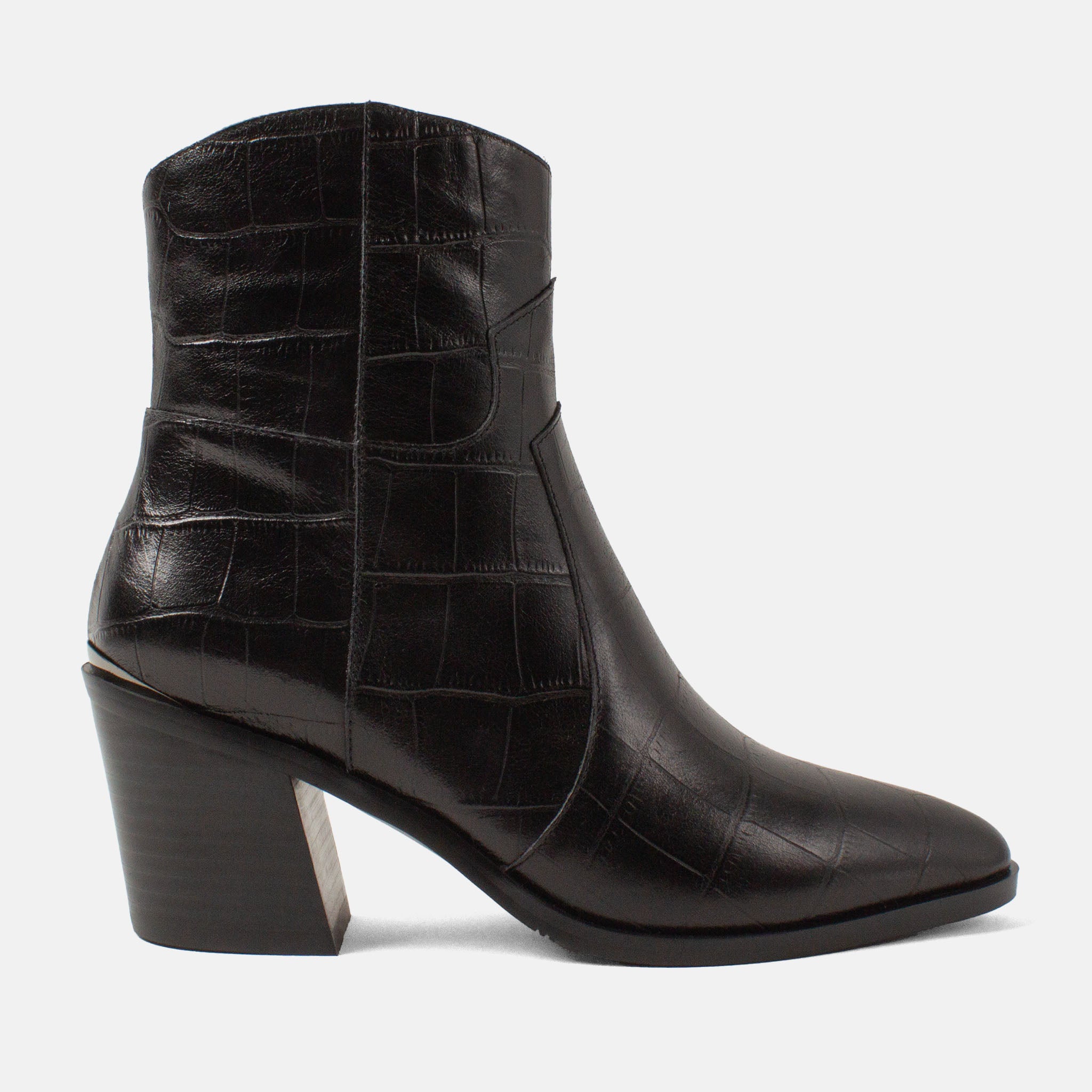 lazamani-ot-damen-leder-stiefeletten-black image 1