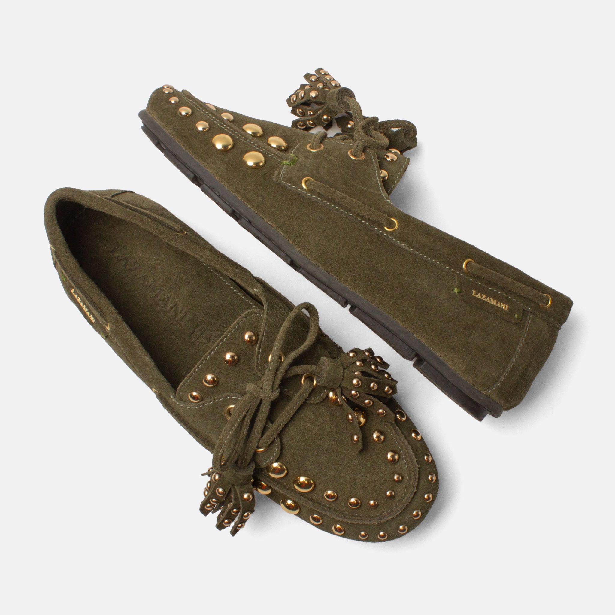 lazamani-stella-damen-wildleder-mokassins-green image 4