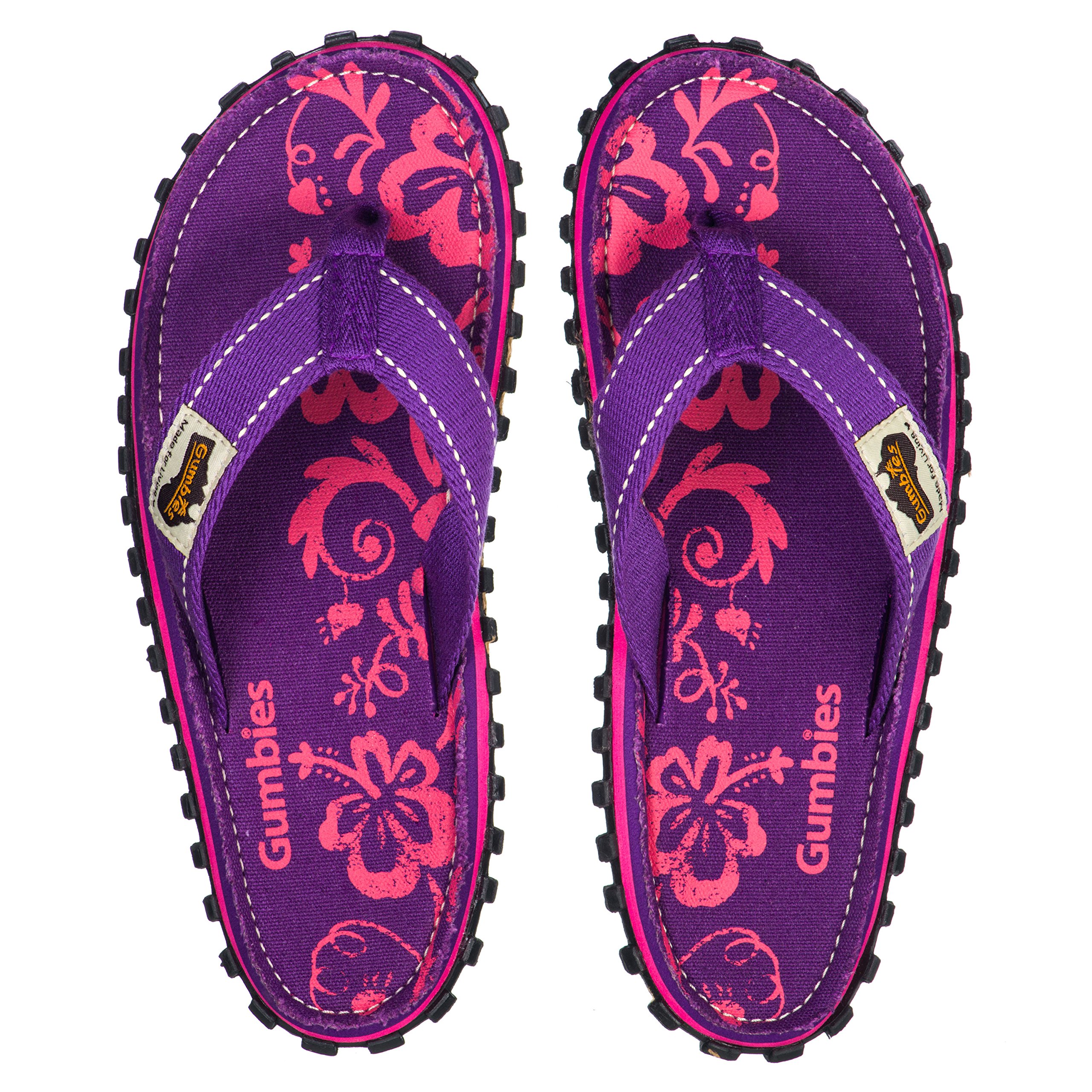 gumbies-kids-zehentrenner-purple-hibiscus-gr-28 image 2