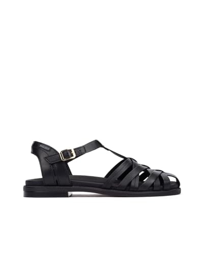 pikolinos-navia-w3e-0637-damen-leder-sandale-schwarz-flach image 7