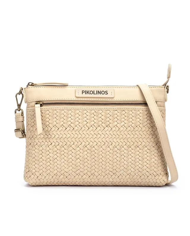 pikolinos-tote-baleares-stoff-leder-damen-beige image 1