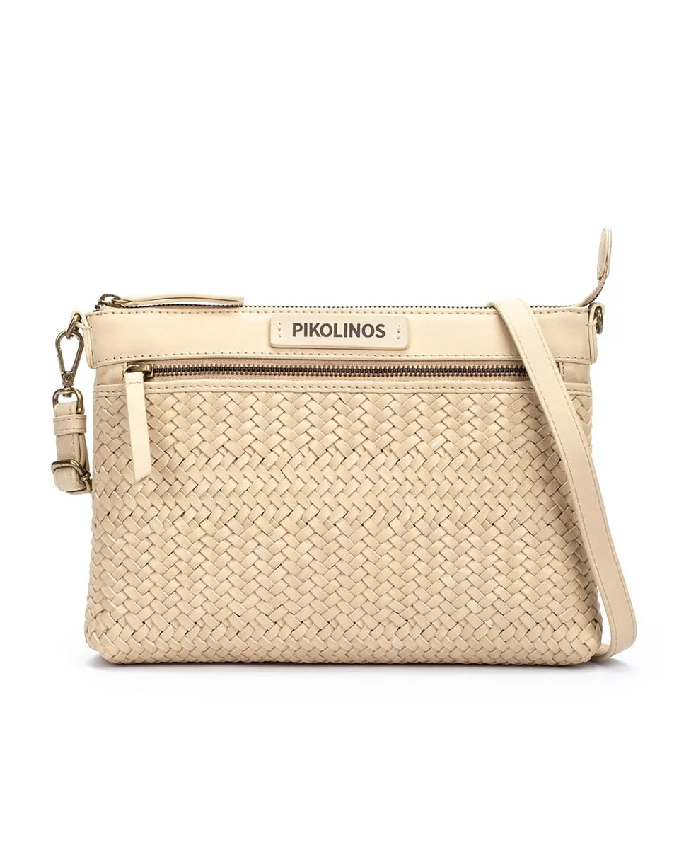 pikolinos-tote-baleares-stoff-leder-damen-beige image 1