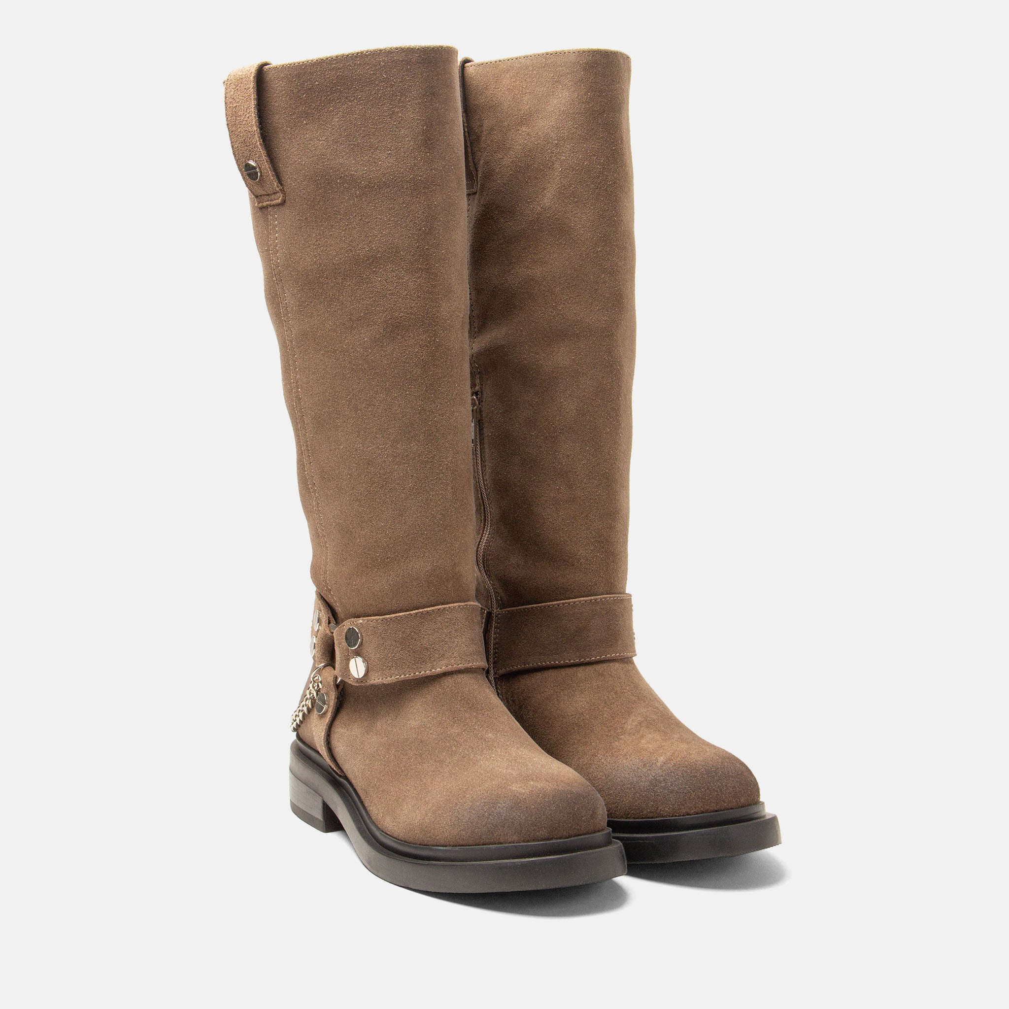 lazamani-leslie-damen-wildleder-stiefel-taupe image 2