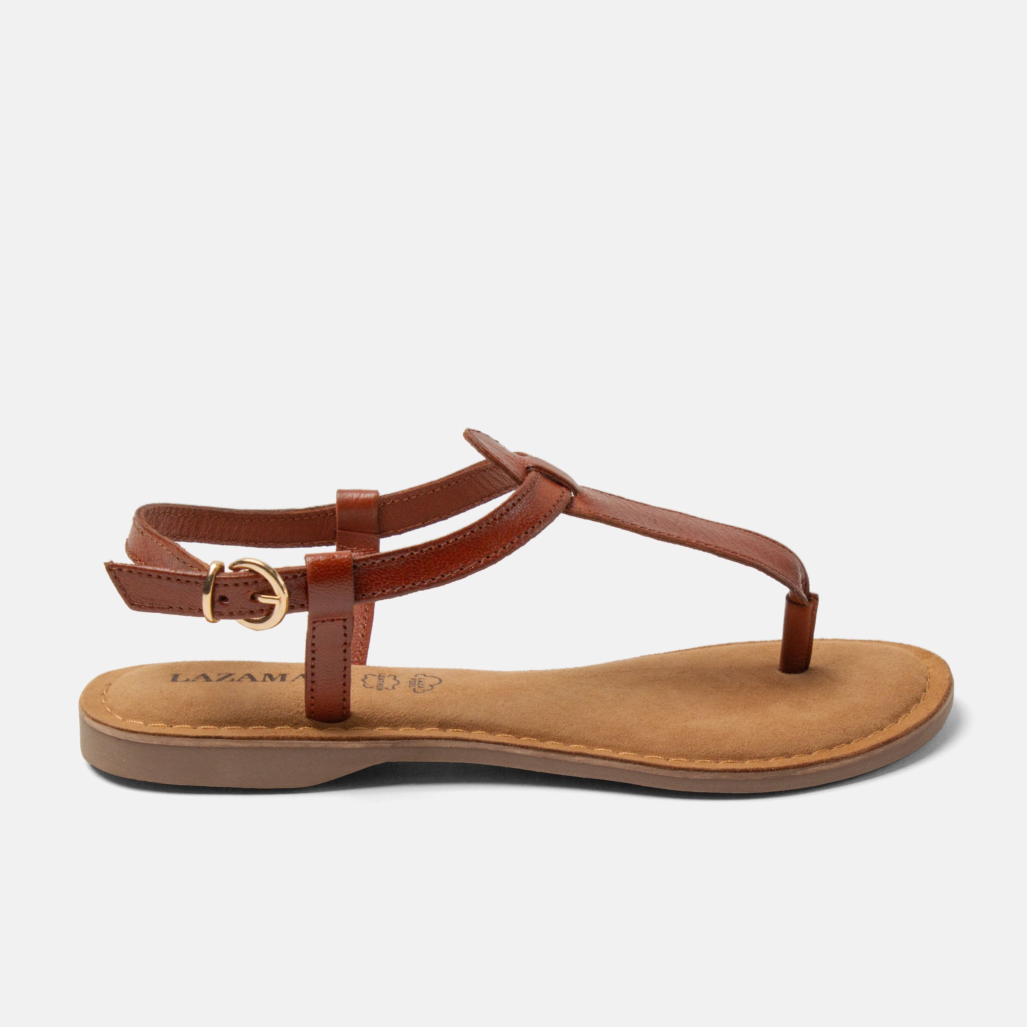 lazamani-imme-damen-ledersandalen-tan image 1
