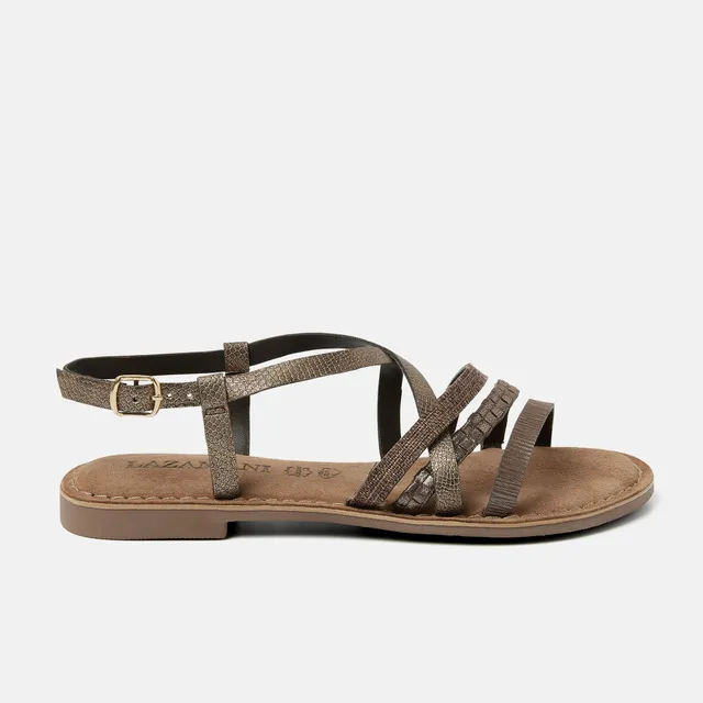 lazamani-zuri-damen-sandalen-brown-ton-in-ton image 1