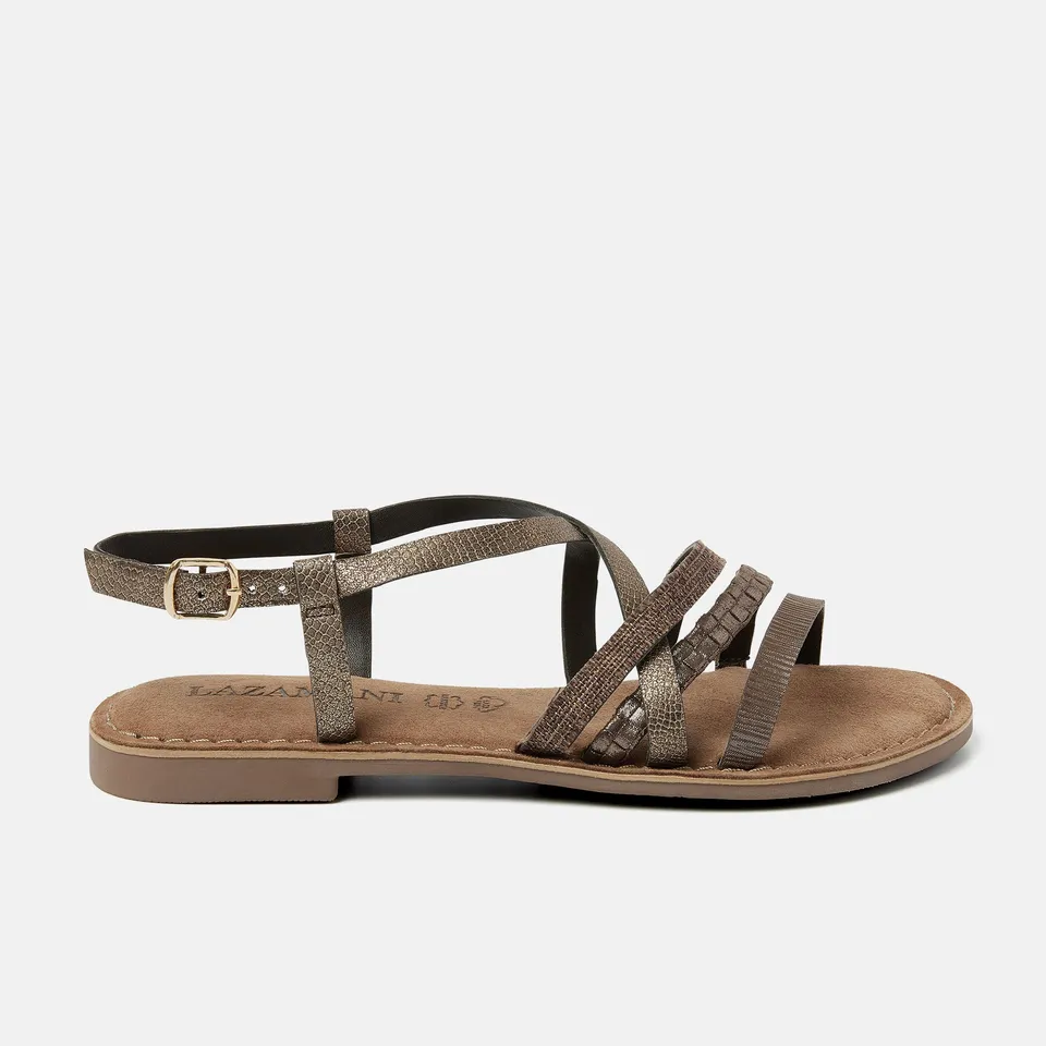 lazamani-zuri-damen-sandalen-brown-ton-in-ton image 1