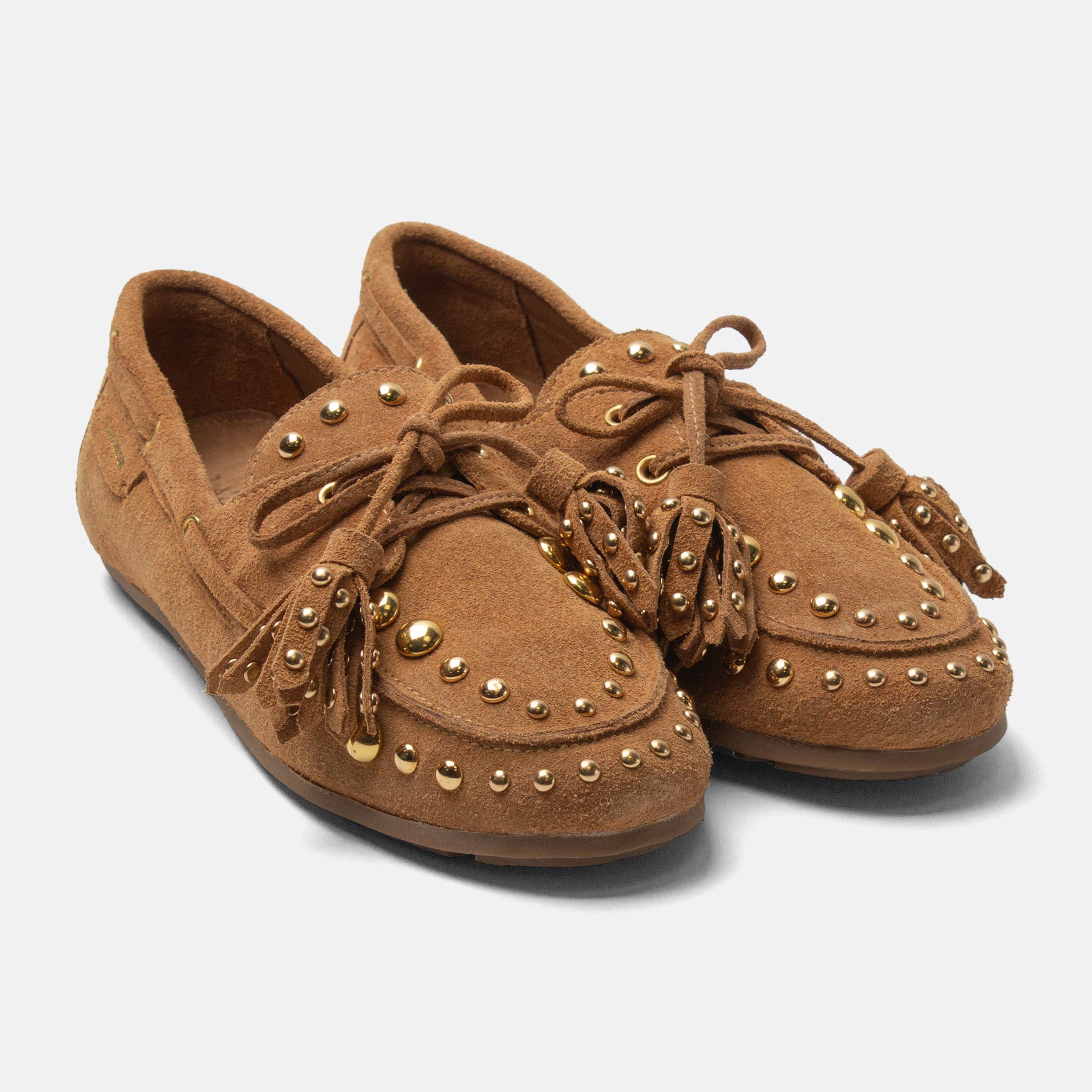 lazamani-stella-damen-wildleder-mokassins-cognac image 2