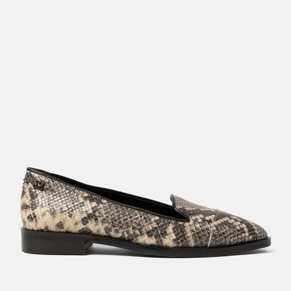 lazamani-flora-damen-leder-loafers-offwhite image 1