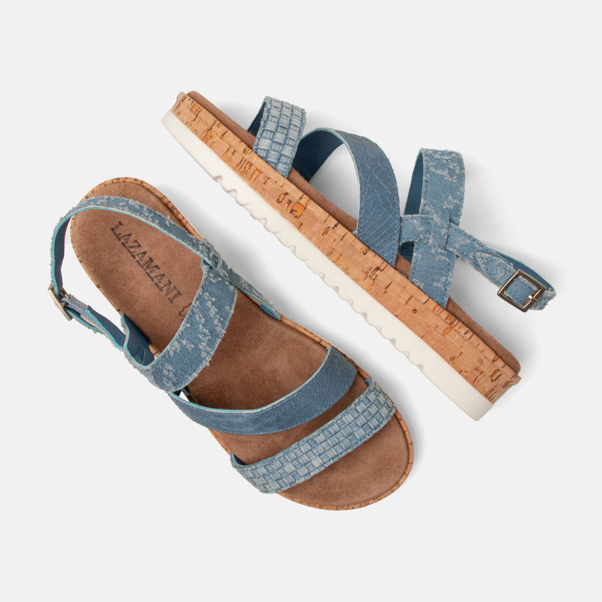 lazamani-lindy-damen-sandalen-denim-plateau image 3