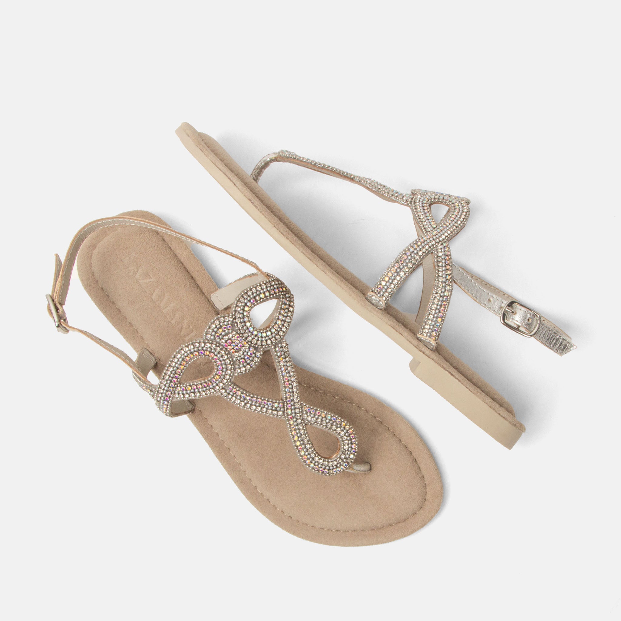 lazamani-luus-damen-leder-sandalen-silver image 4