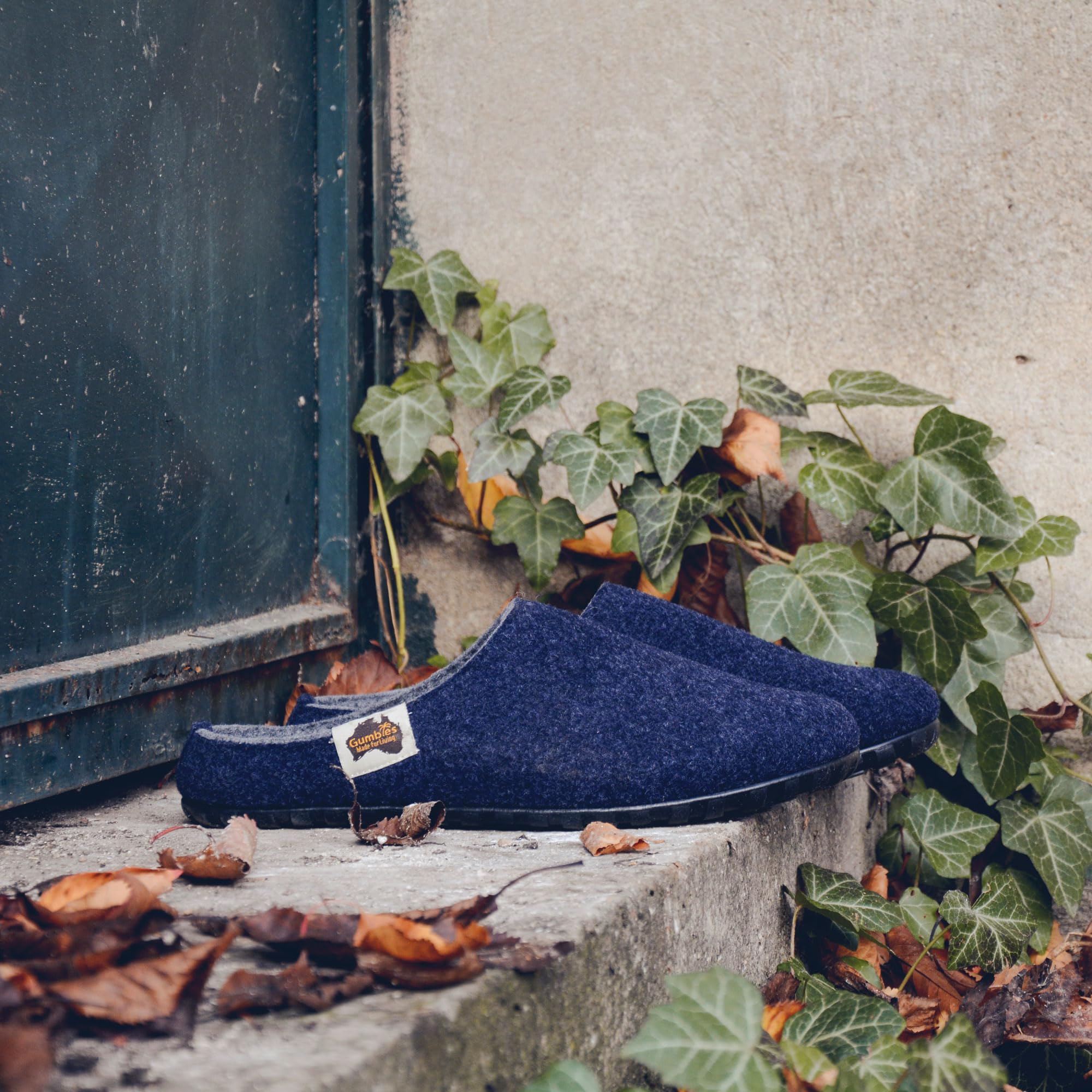 gumbies-hausschuhe-filz-navy-grey-gr-43-recycelt image 2