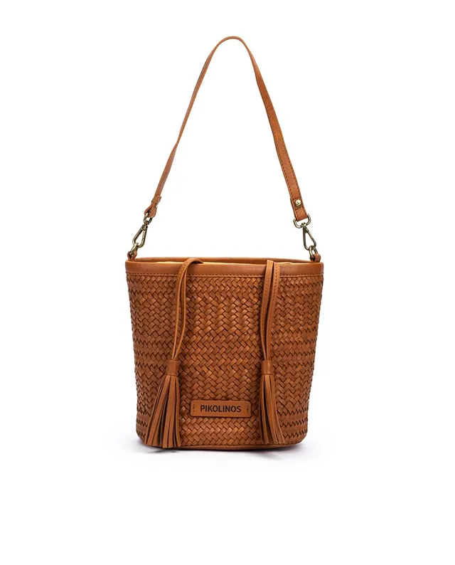 pikolinos-baleares-damen-handtasche-aus-leder-hellbraun image 1