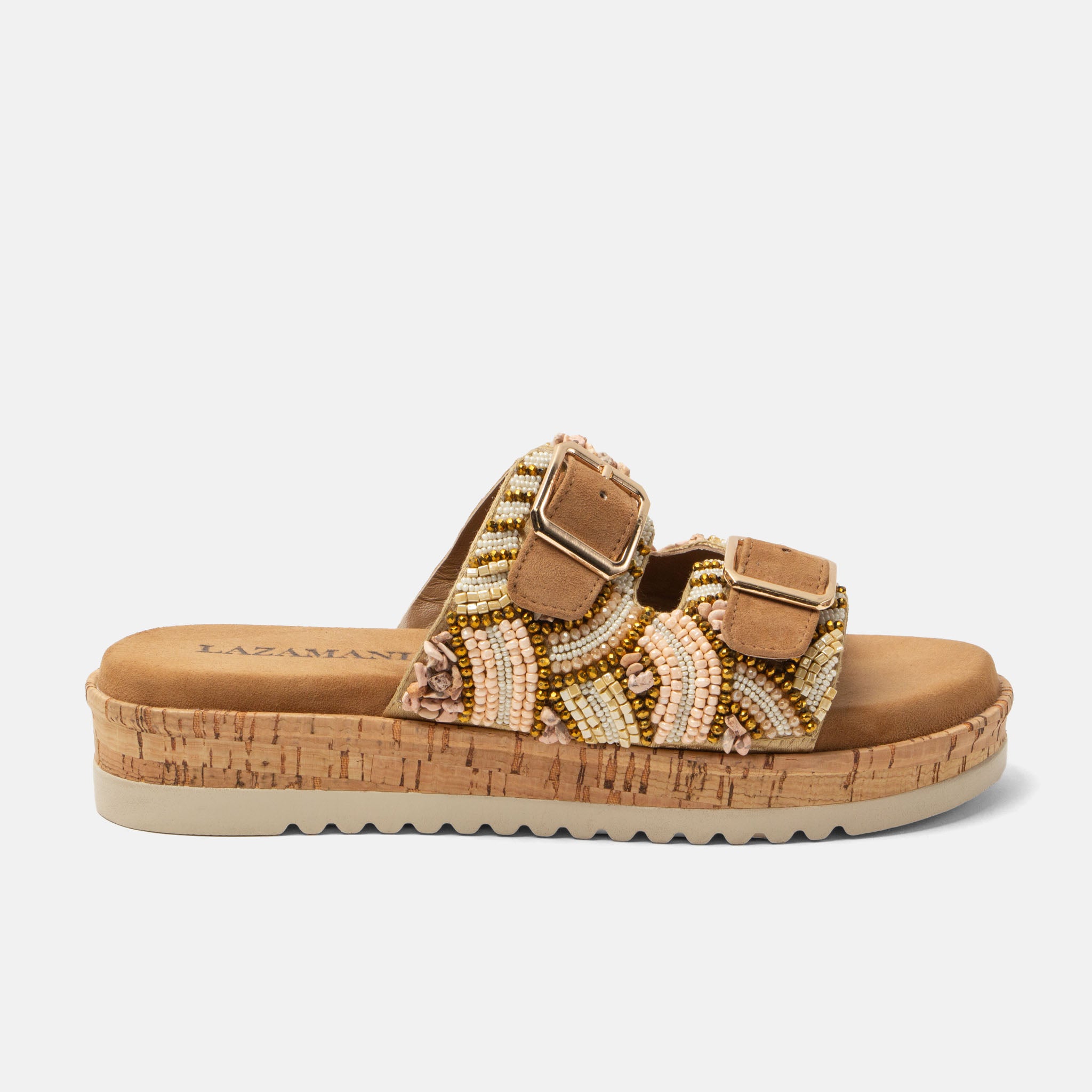 lazamani-ragna-damen-pantoletten-beige image 1