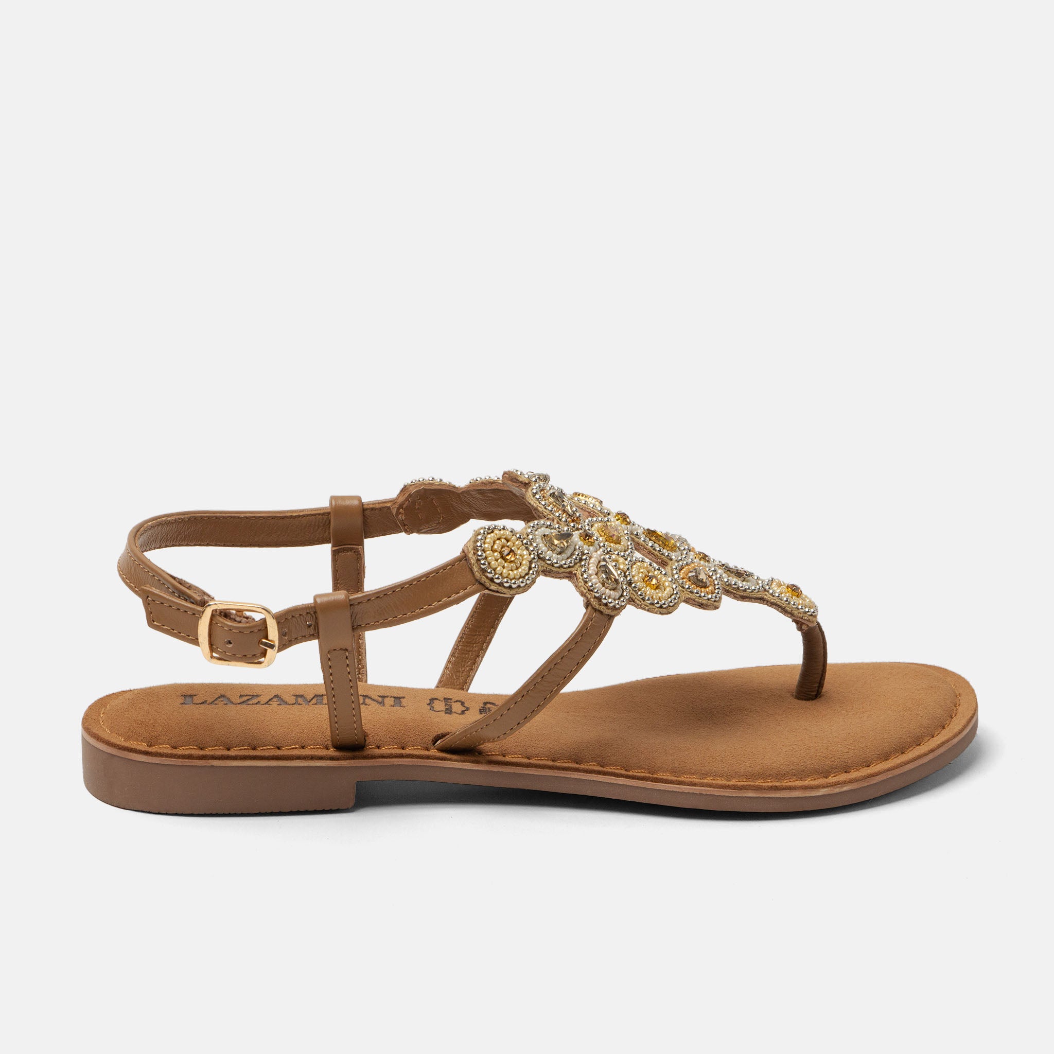 lazamani-dante-damen-leder-sandalen-beige image 1