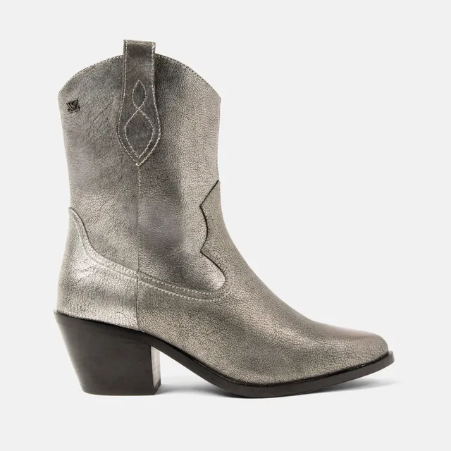 lazamani-lu-damen-leder-cowboy-stiefel-silver image 1