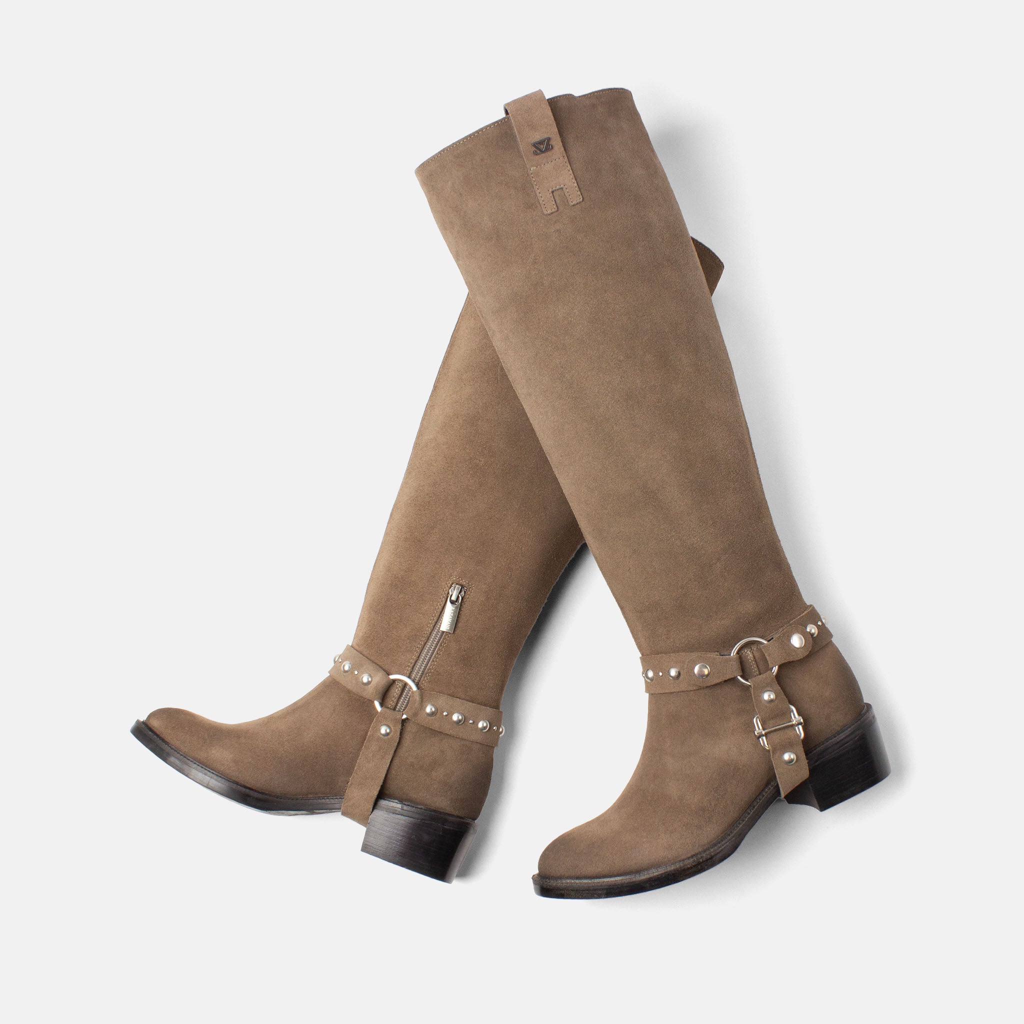 lazamani-fay-damen-wildleder-stiefel-taupe image 4