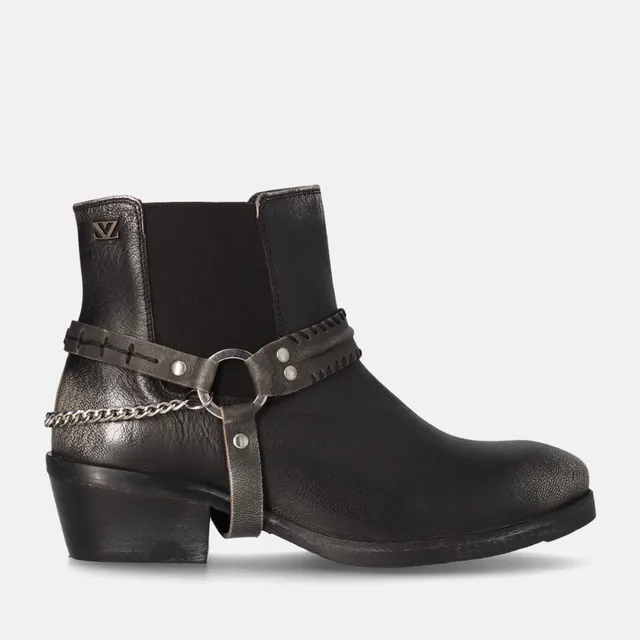 lazamani-emmi-damen-leder-stiefeletten-pewter image 1